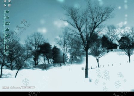 天籁之音系列模板下雪的天空07