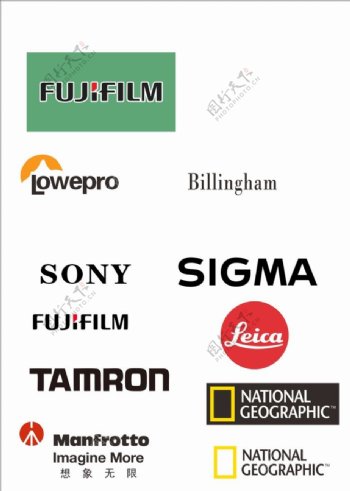 摄影器材名牌相机logo