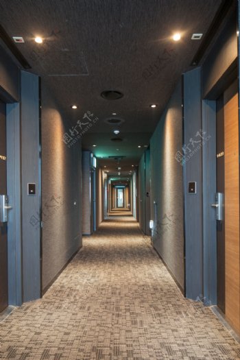 韩国酒店办公大厦走廊