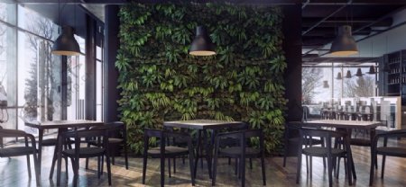商业室内设计咖啡厅环境效果图