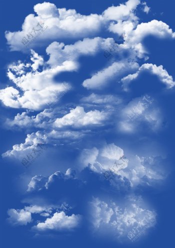 高清效果图天空云朵分层贴图素材