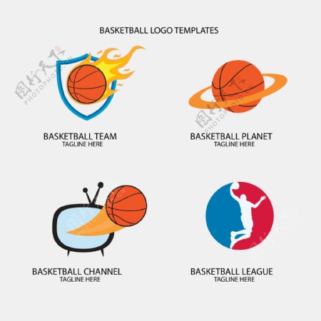 篮球俱乐部培训比赛LOGO标志