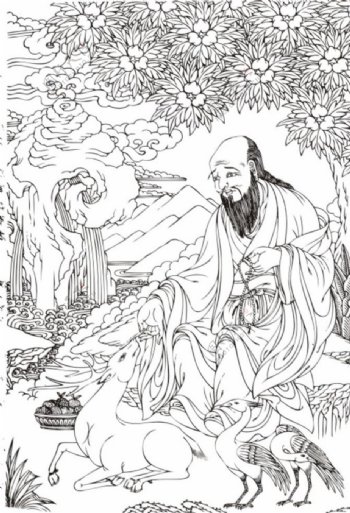 藏式长寿图
