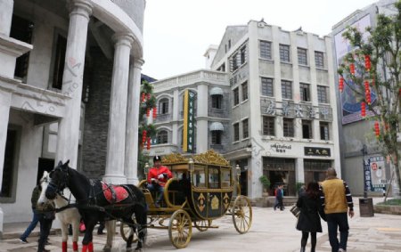 重庆两江国际影视城马车