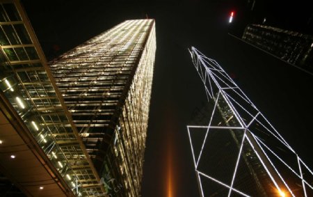 香港建筑夜景
