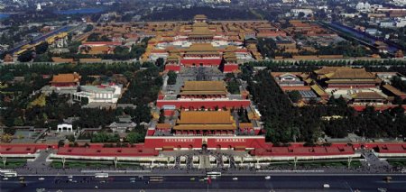 北京紫禁城俯瞰