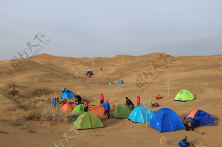库布齐沙漠露营