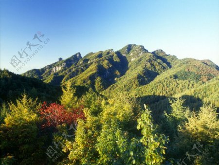 秋景山峰