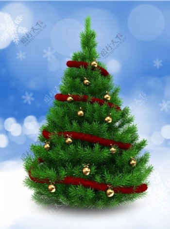 高清圣诞节圣诞树设计素材