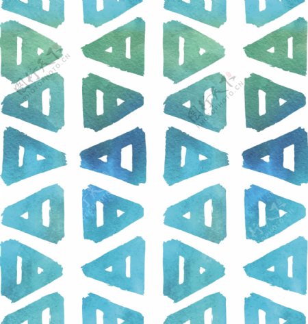 蓝色三角形图案包装背景矢量设计素材合集