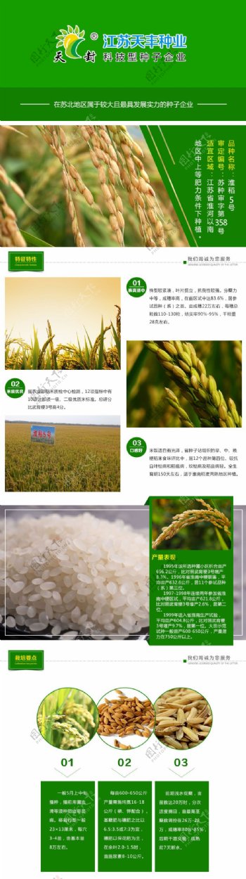 农业产品详情页