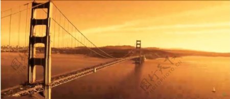 黄昏时段跨海大桥船只车辆络绎不绝延时实拍高清视频素材