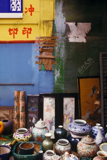 香港的古玩店图片