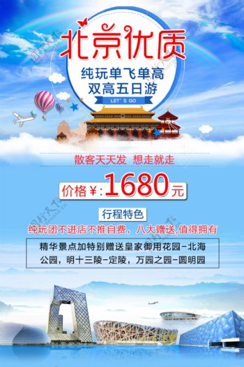 旅游广告北京优质北京旅游北京海报