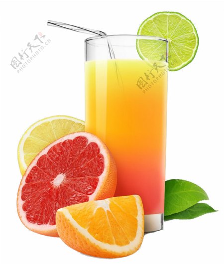商业美食橙子橙汁产品实物促销广告元素素材