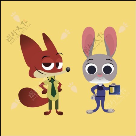 狐狸尼克和兔子朱迪