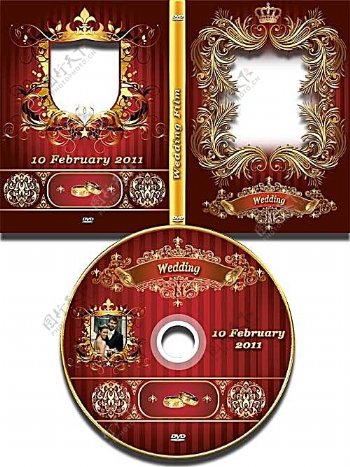 婚礼DVD封面模板