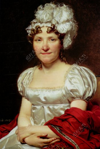 法国贵族女性油画图片