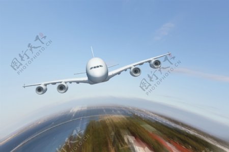 高速运动的飞机图片