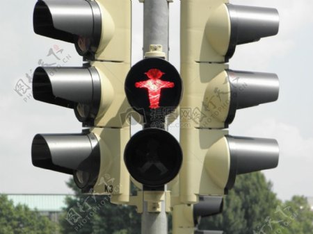 禁止通行的红灯