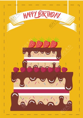 生日蛋糕背景图