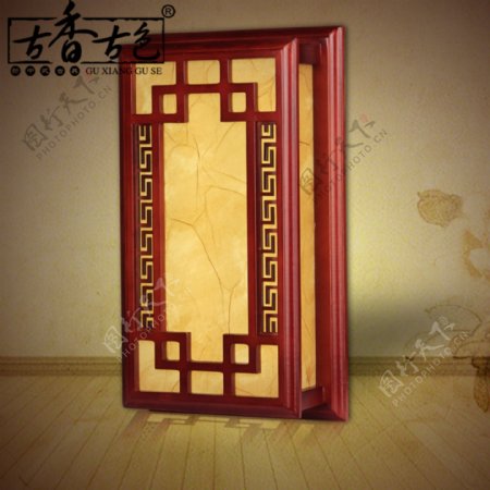 中式壁灯psd格式模型图片