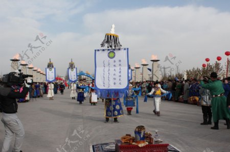 蒙古族圣火祭祀图片