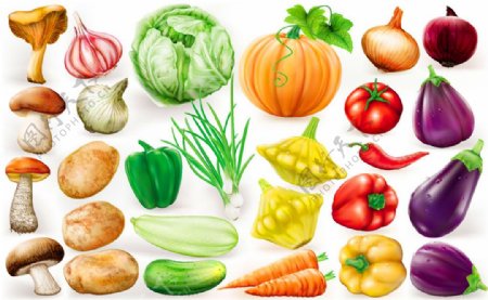 卡通蔬菜食材图片