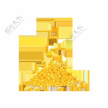 金币飘浮财宝元素