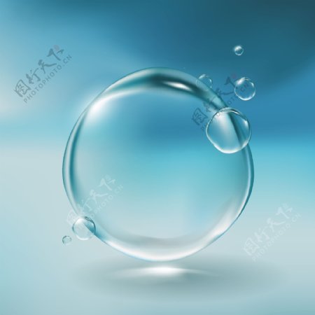 水珠水球设计矢量素材