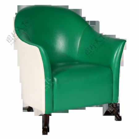 可椅高级定制绿色糖果色洽谈椅休闲椅