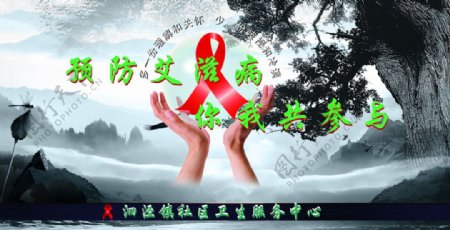 艾滋病宣传公益海报