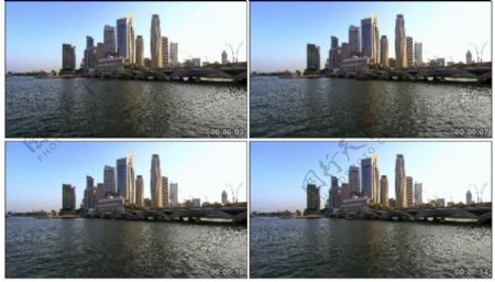 航拍鸟瞰城市建筑视频素材