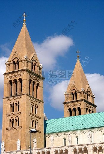 匈牙利佩奇大教堂教会塔城市五所教堂