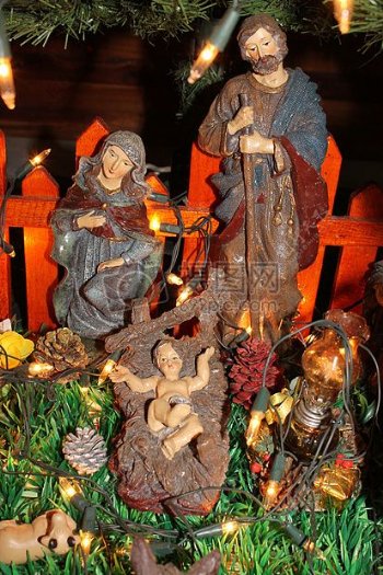 马槽耶稣家庭圣诞节