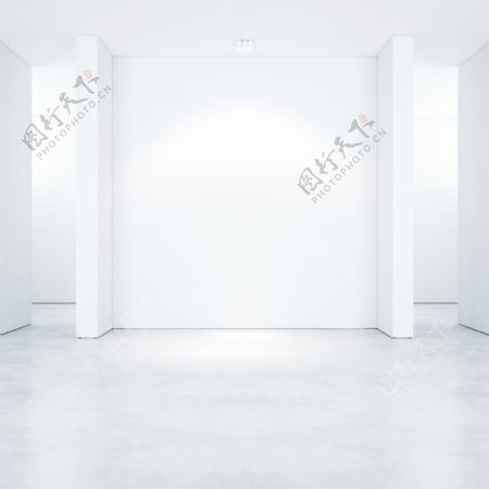 白色样板房隔断墙