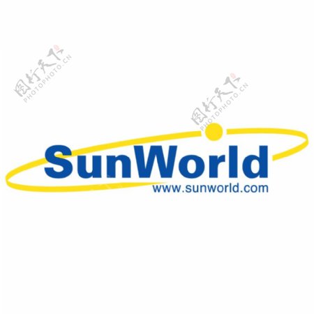 太阳的世界运行轨迹图标logo设计