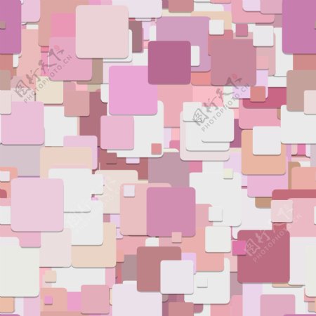 粉红色白色方块叠加背景