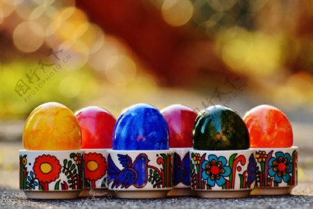 创意复活节彩色鸡蛋图片