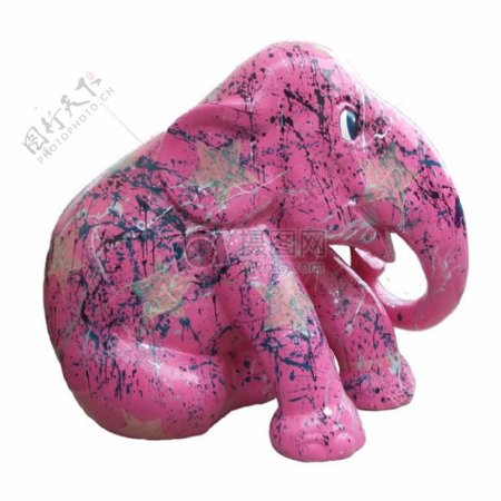 创意粉色大象