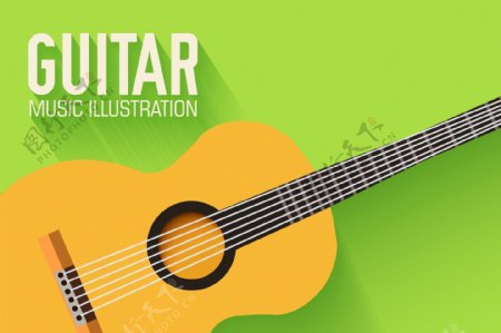 音乐吉他图标素材