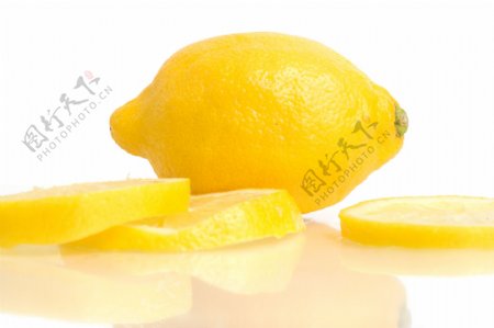 柠檬与柠檬片图片