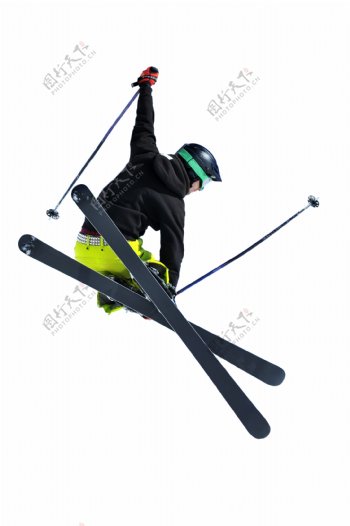 滑雪的运动员