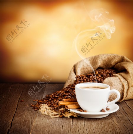 创意咖啡广告背景图片