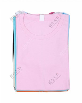 彩色女式T恤图片