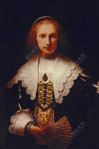 法国贵族女性肖像油画图片