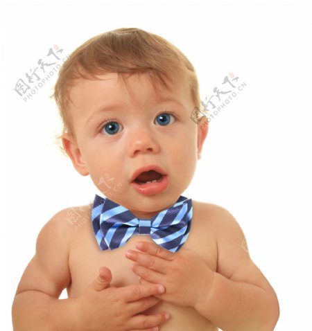 戴领结的小宝宝图片