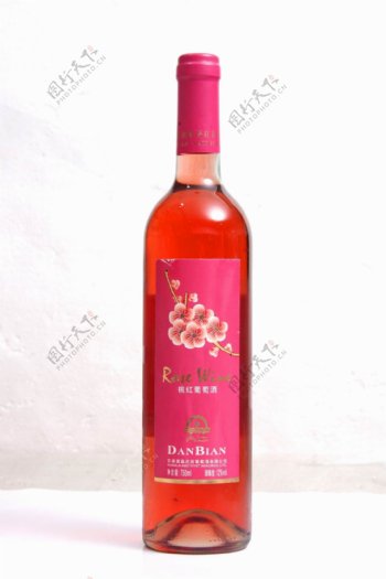 桃红葡萄酒图片