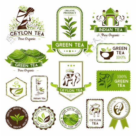 泰国绿茶标签