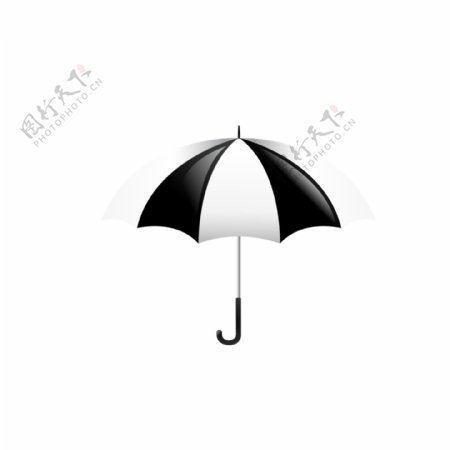 黑白条雨伞现代
